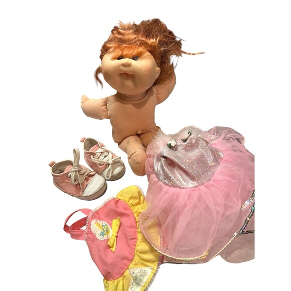 Cabbage Patch doll red hair tongue Mattel First Edition 1978 1983 tush tag 1995 - Picture 1 of 12